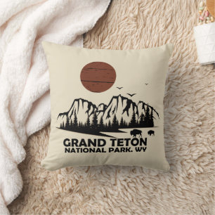 Grand Teton mountains National Park Wyoming Cushion