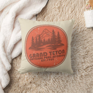 Grand Teton mountains National Park Wyoming Cushion