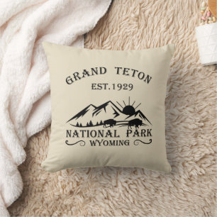 Grand Teton mountains National Park Wyoming Cushion