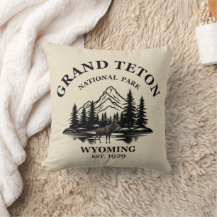Grand Teton mountains National Park Wyoming Cushion