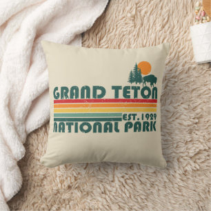Grand Teton mountains National Park Wyoming Cushion