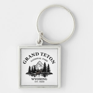 Grand Teton mountains National Park Wyoming Key Ring