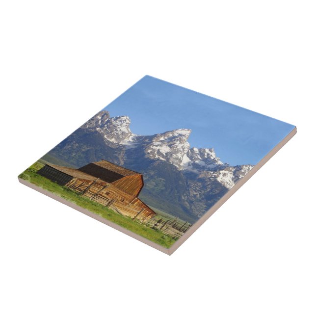 Grand Teton mountains Tile (Side)