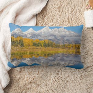 Grand Teton Mountains Wyoming Lumbar Cushion