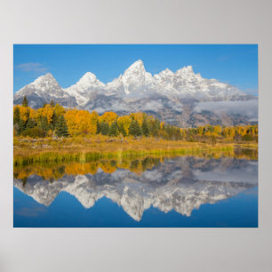 Grand Teton Mountains Wyoming Poster