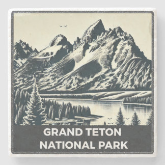 Grand Teton Nation Park Stone Coaster