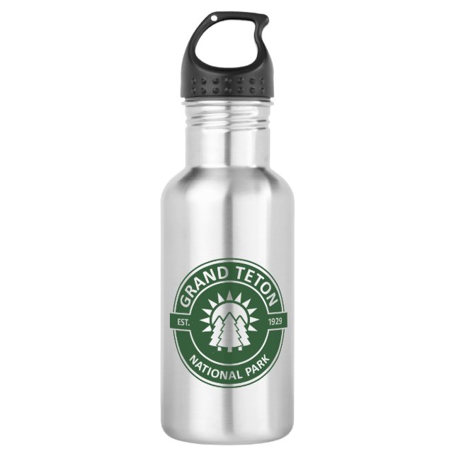 Grand Teton National Park 532 Ml Water Bottle (Front)