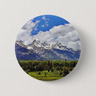 Grand Teton National Park. 6 Cm Round Badge