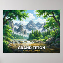 Grand Teton National Park  | Anime Landscape