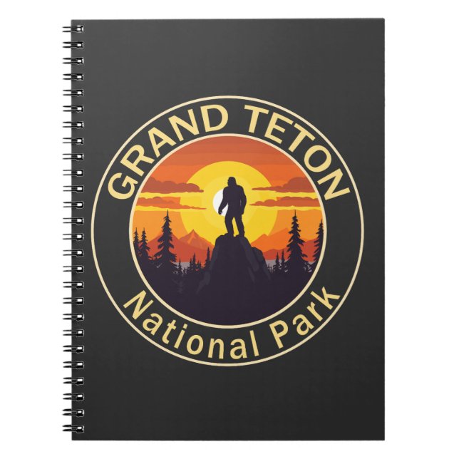 Grand Teton National Park Bigfoot Notebook (Front)