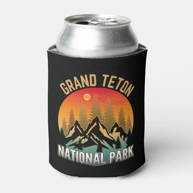 Grand Teton National Park Can Cooler (Can Front)
