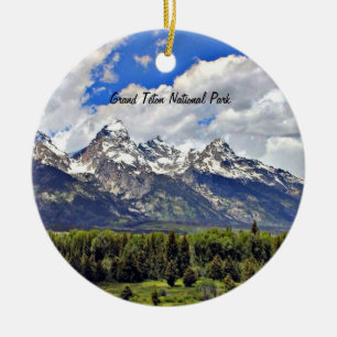 Grand Teton National Park Ceramic Ornament