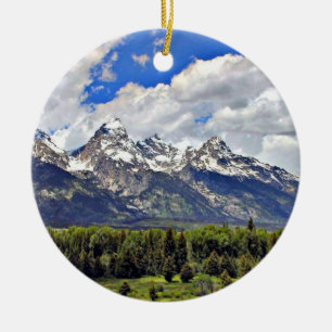 Grand Teton National Park Ceramic Ornament
