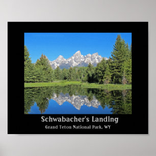 Grand Teton National Park Design Landscape Poster