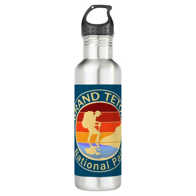 Grand Teton National Park Hiking 710 Ml Water Bottle (Front)