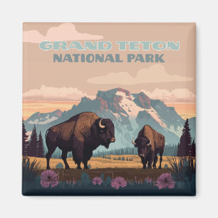 Grand Teton National Park Jackson Wyoming Mountain Magnet
