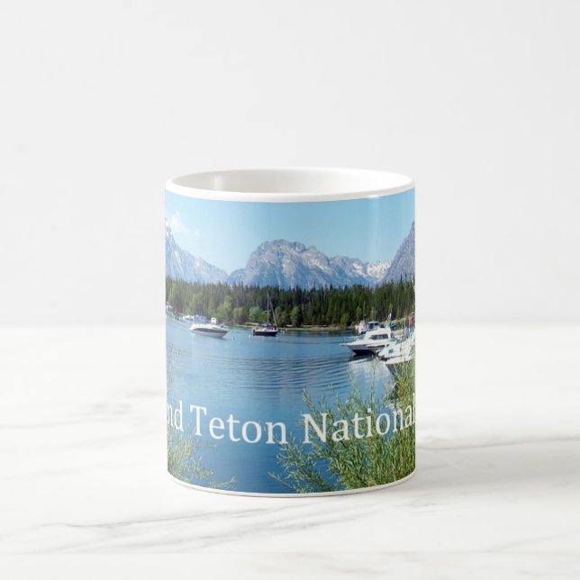 Grand Teton National Park landscape photography. Coffee Mug (Center)