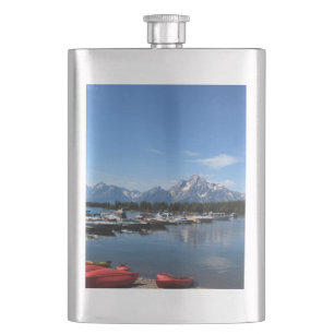 Grand Teton National Park. Landscape photography Hip Flask