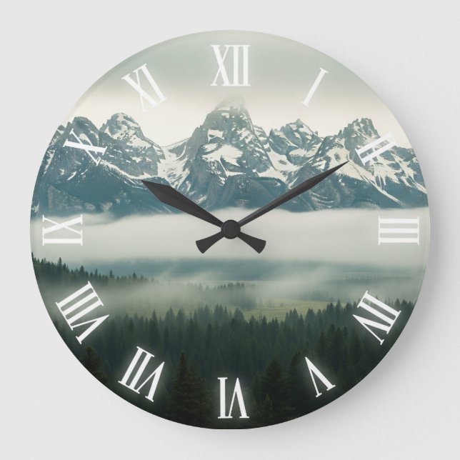 Grand Teton National Park Large Clock (Front)