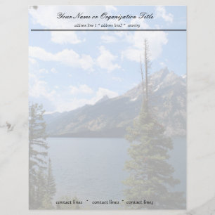 Grand Teton National Park. Letterhead
