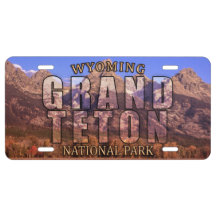 Grand Teton National Park License Plate