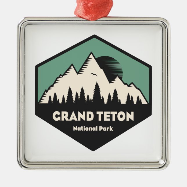 Grand Teton National Park Metal Ornament (Front)