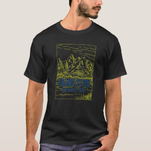 Grand Teton National Park Minimalistic Retro 1 T-Shirt