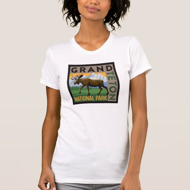 Grand Teton National Park Moose T-Shirt (Front)