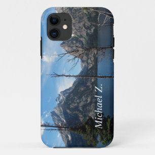 Grand Teton National Park, mountain, lake and tree iPhone 11 Case