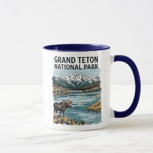Grand Teton National Park Mountain Landscape Mug