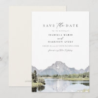 GRAND TETON National Park Mountain Save the Date