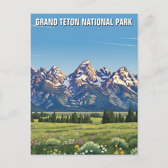 Grand Teton National Park Postcard (Front)