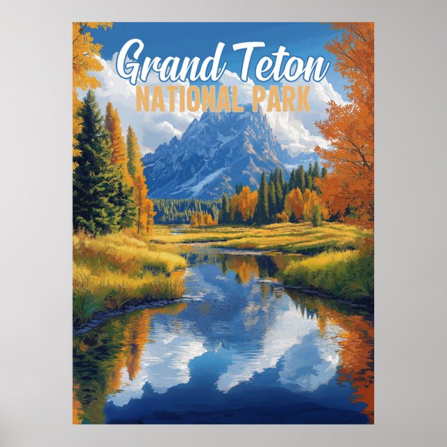 Grand Teton National Park Poster (Front)