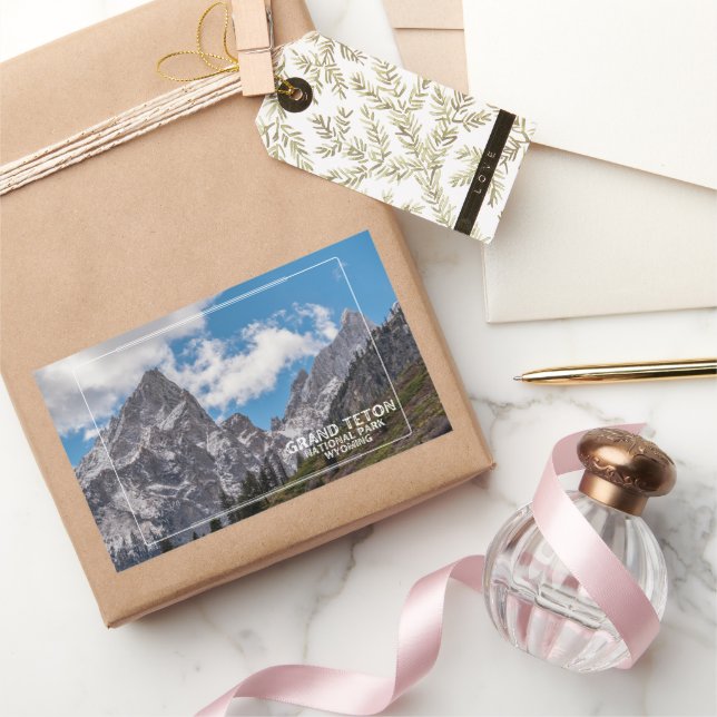 Grand Teton National Park Rectangular Sticker (Gifting)