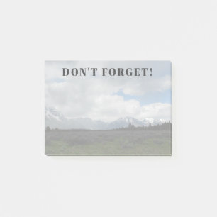 Grand Teton National Park Reminder Post-It Notes