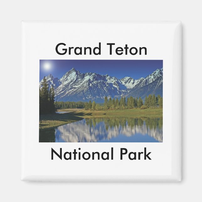 Grand Teton National Park Series 4 Magnet (Front)