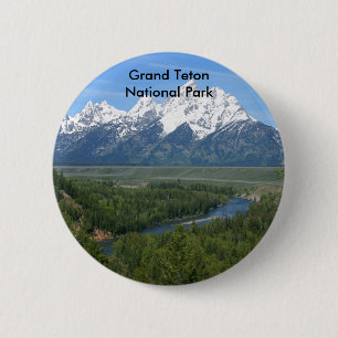 Grand Teton National Park Series 8 6 Cm Round Badge