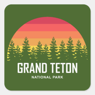Grand Teton National Park Square Sticker