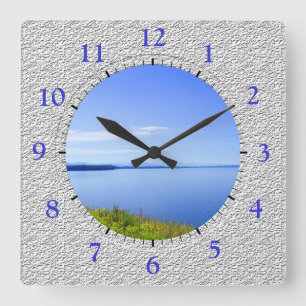 Grand Teton National Park Square Wall Clock