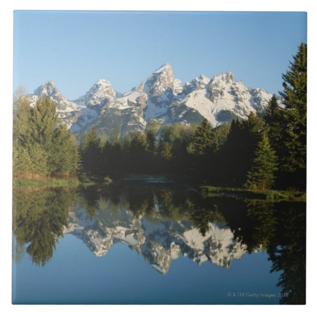 Grand Teton National Park, Teton Range, Wyoming, Tile (Front)