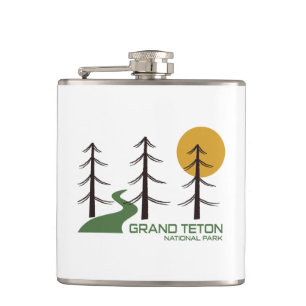 Grand Teton National Park Trail Hip Flask