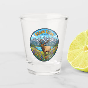 Grand Teton National Park USA Shot Glass