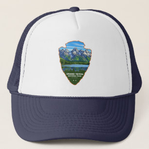Grand Teton National Park Wyoming Arrowhead Trucker Hat