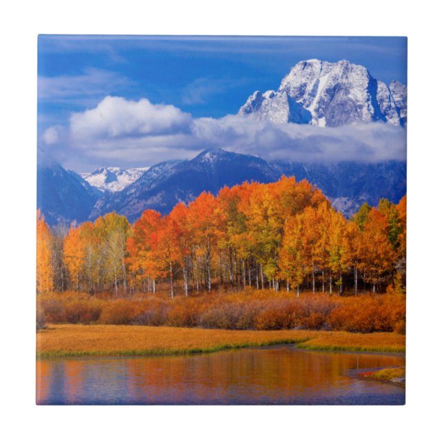 Grand Teton National Park | Wyoming Ceramic Tile (Front)