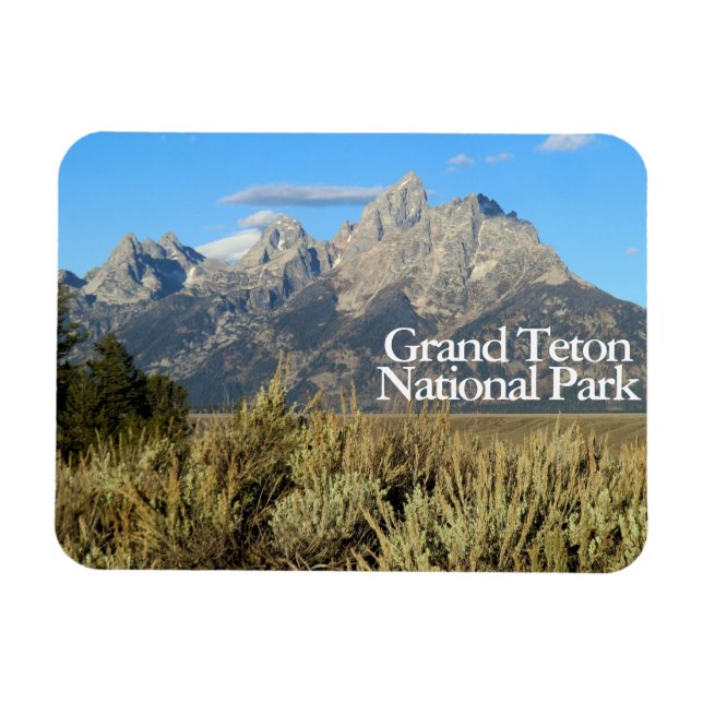Grand Teton National Park Wyoming Magnet (Horizontal)