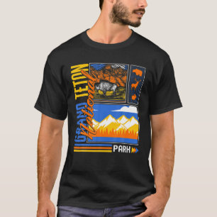 Grand Teton National Park Wyoming Mountain Hiking T-Shirt