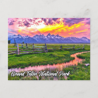 Grand Teton National Park, Wyoming Postcard