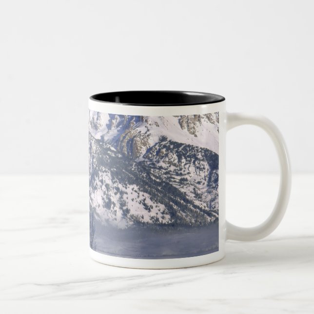 GRAND TETON NATIONAL PARK, WYOMING. USA. Fog & Two-Tone Coffee Mug (Right)