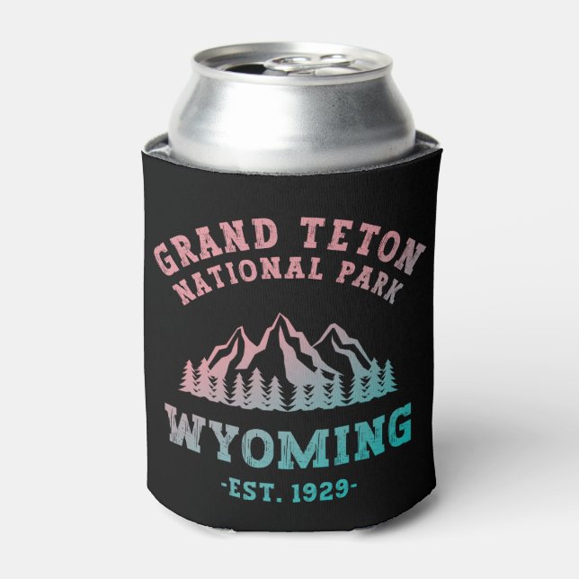 Grand Teton National Park Wyoming USA Gradient Can Cooler (Can Front)
