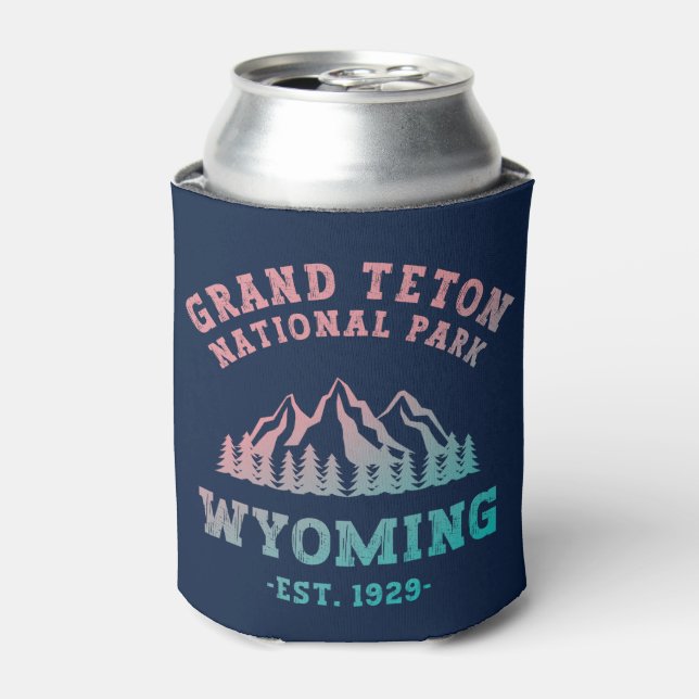 Grand Teton National Park Wyoming USA Gradient Can Cooler (Can Front)